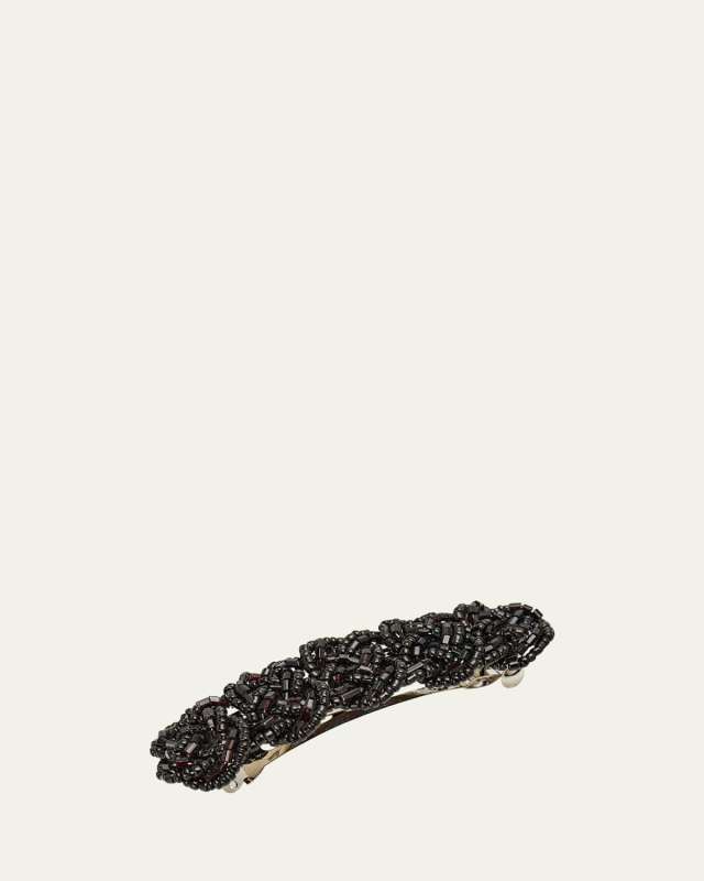 Beaded Braided Barrette