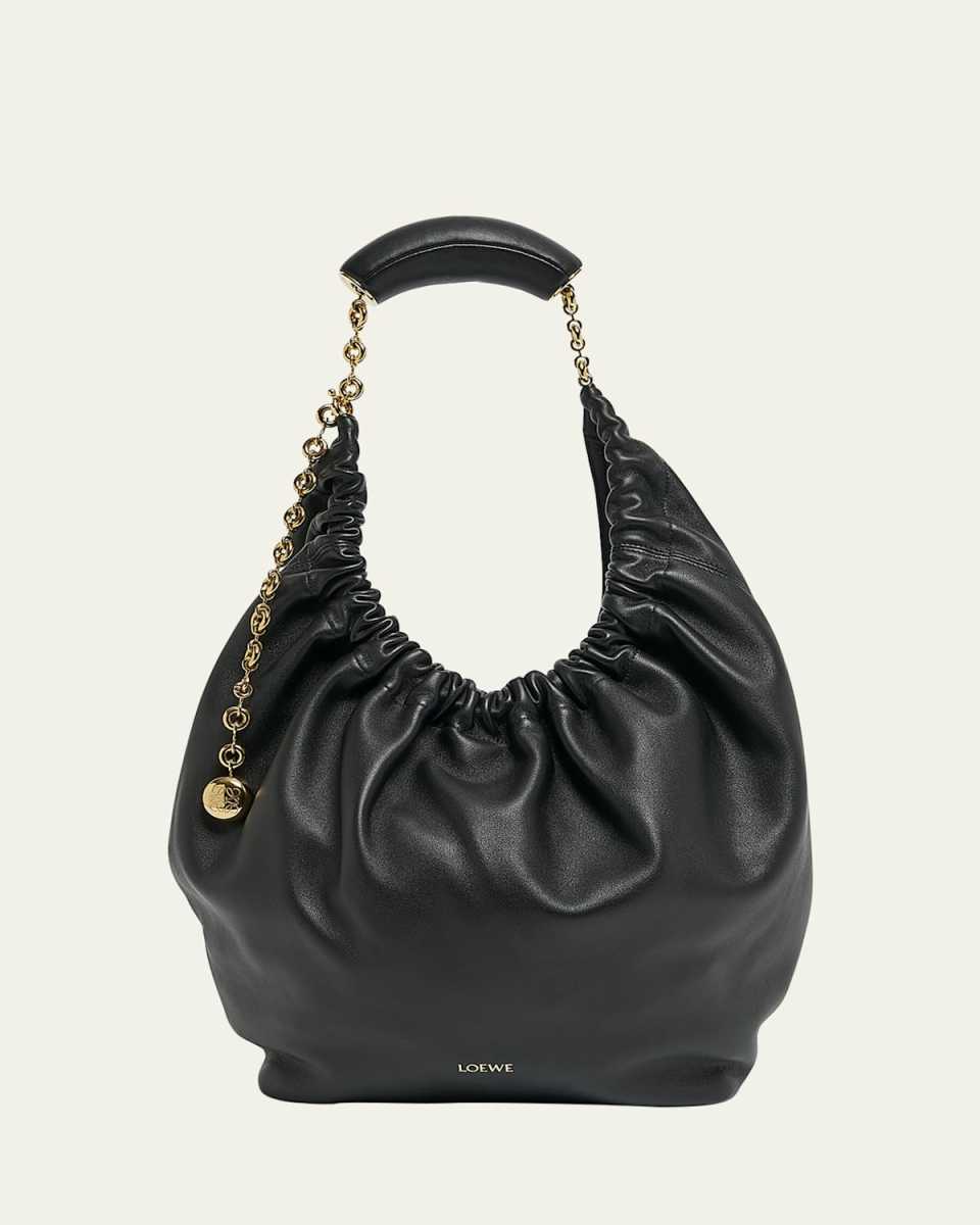 Squeeze Medium Shoulder Bag in Napa Leather