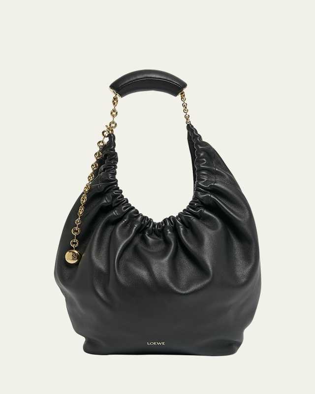 Squeeze Medium Shoulder Bag in Napa Leather
