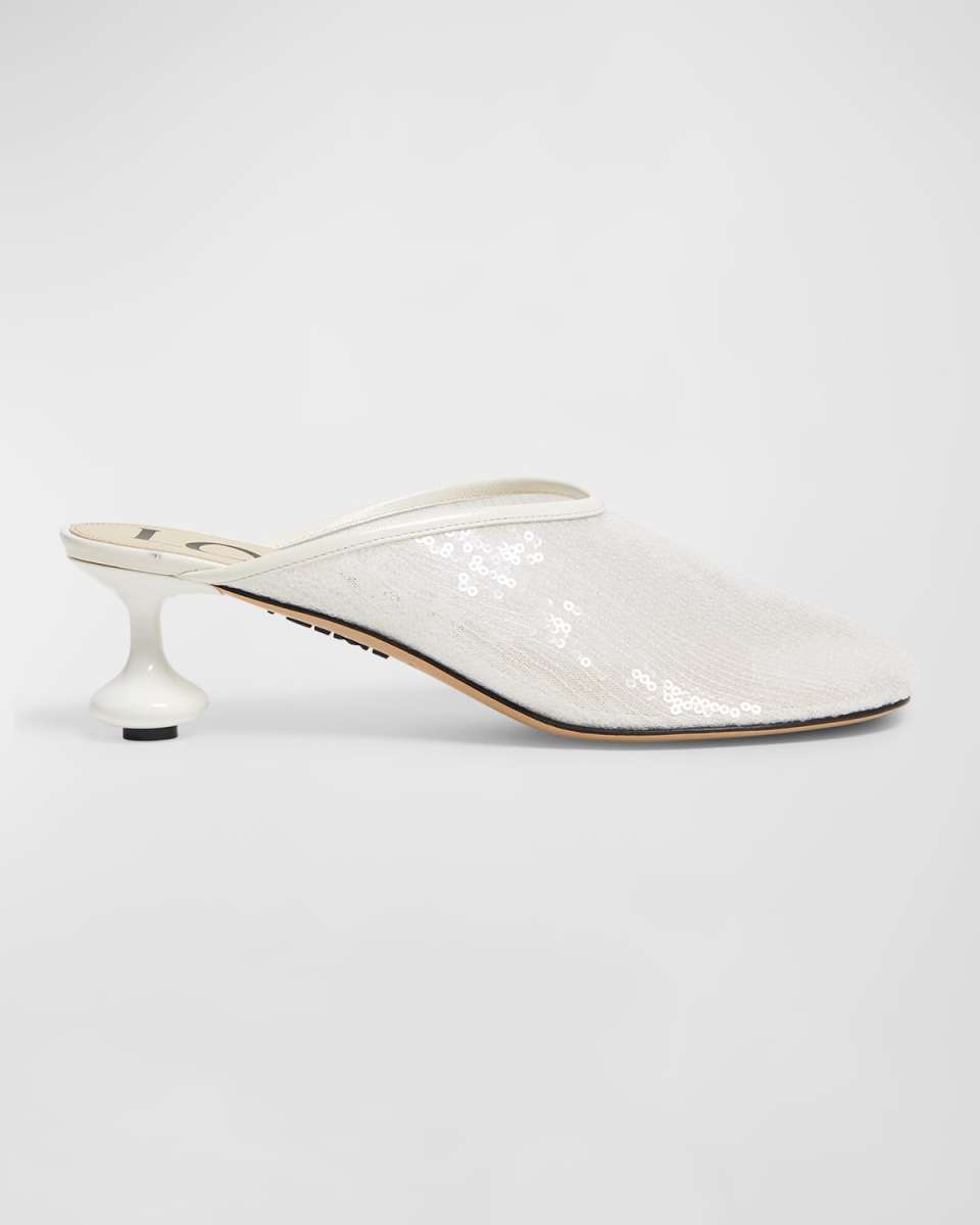 Toy Sequin Mule Pumps