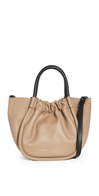 Proenza Schouler Small Ruched Tote Light Taup