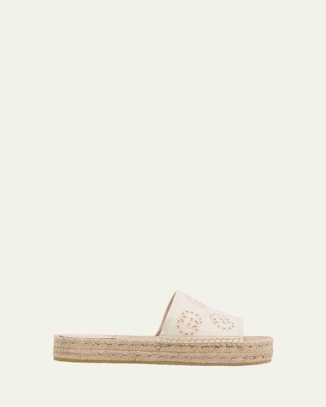 Damita GG Eyelet Espadrille Sandals