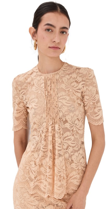 rabanne Mini Lace Top Raffia