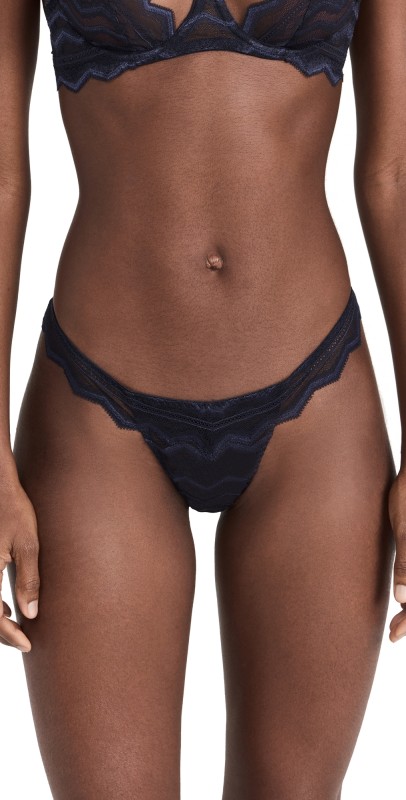 Coco de Mer Muse by Coco de Mer Margot Brazilian Knicker Navy