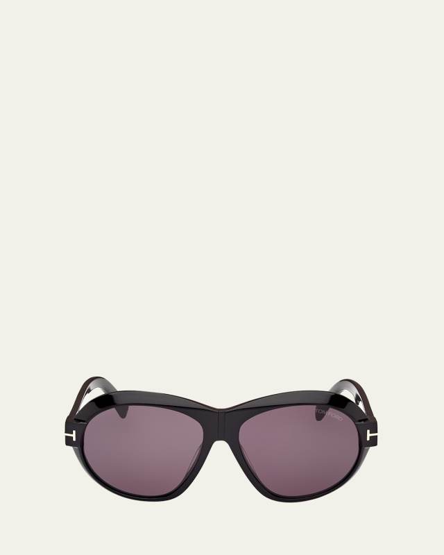 Inger Acetate Round Sunglasses