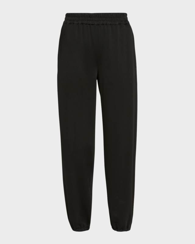 Mid-Rise Straight-Leg Pull-On Sweatpants