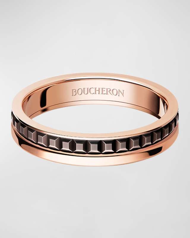 Quatre Follies Gold Band Ring, EU 59 / US 8