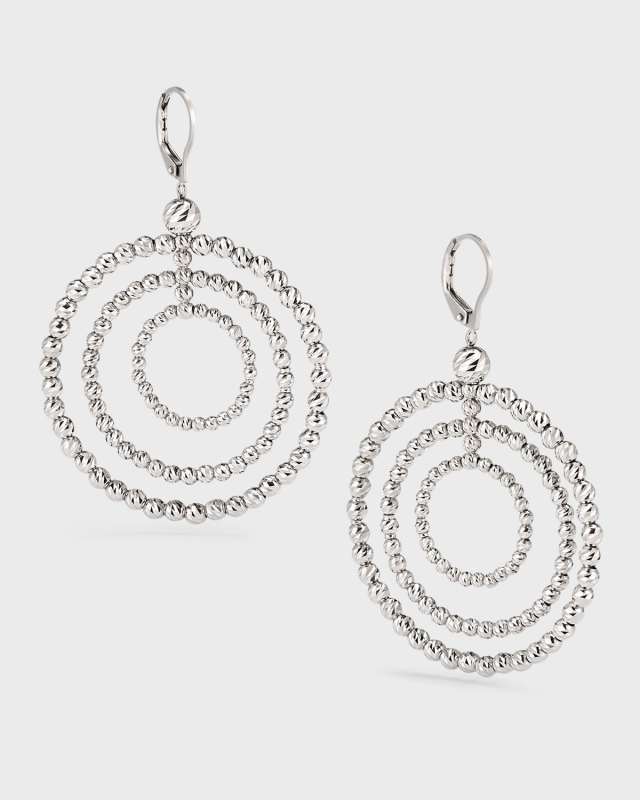 Platinum Hoop Earrings