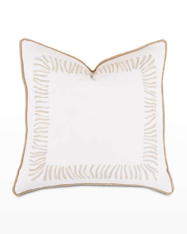 Brentwood Hand-Painted Decorative Pillow -