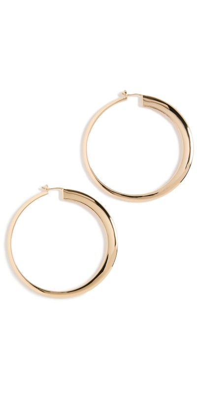 Tory Burch Oversized Essential Hoops Tory Gold