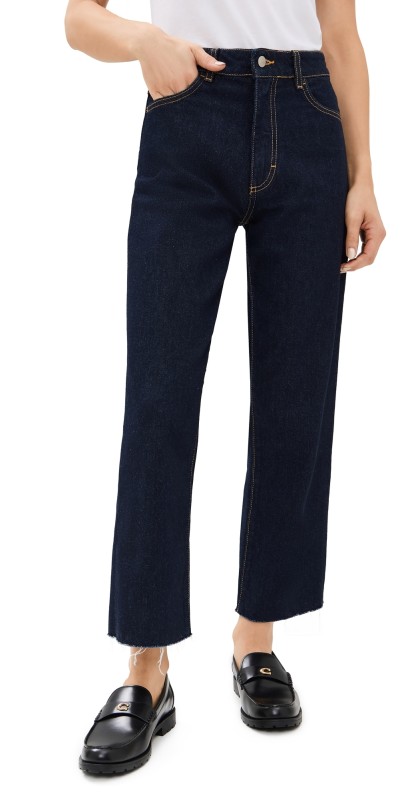 ICON DENIM LA Jill Straight Leg Jeans Rinse