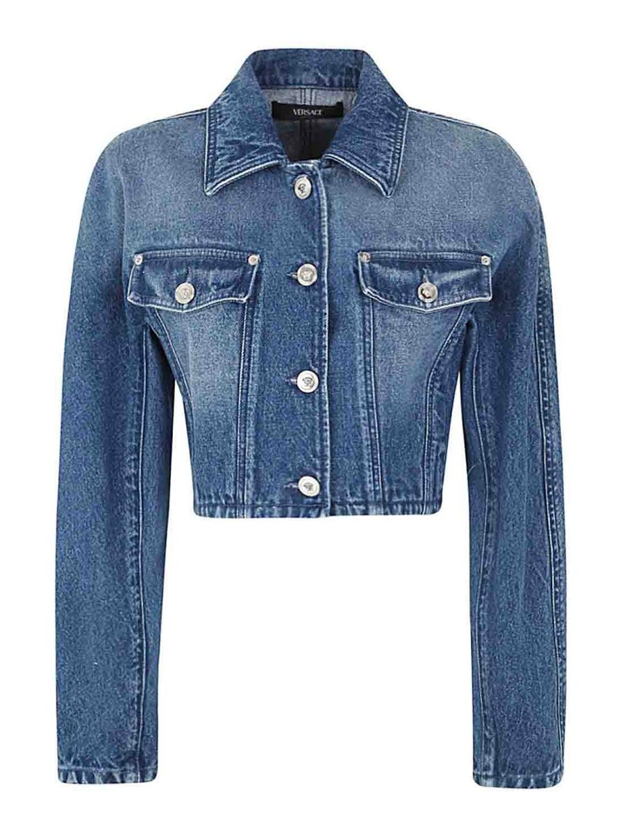 Versace Veste Casual - Bleu