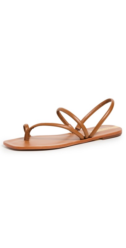 KAANAS Strappy Naked Sandals Tan