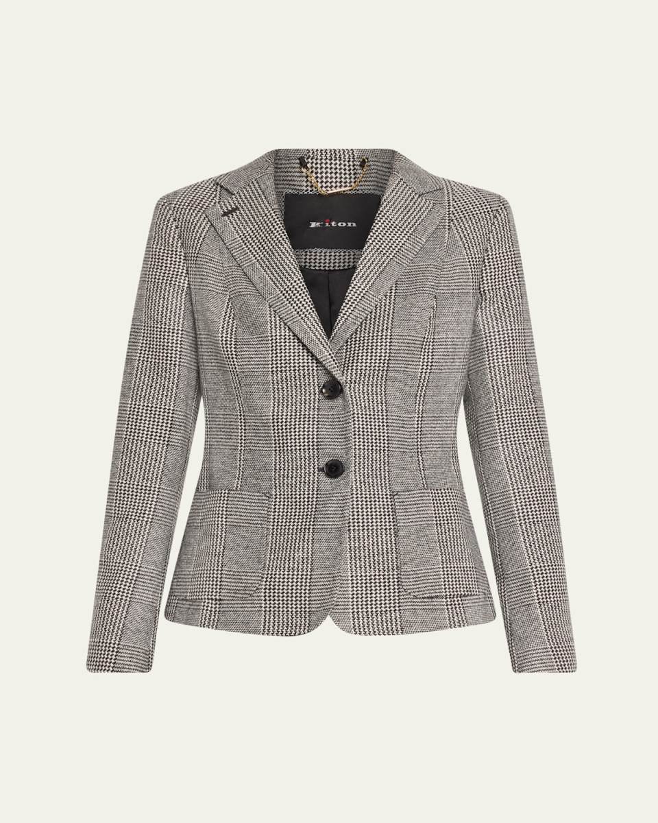 Prince of Wales Cashmere Blazer