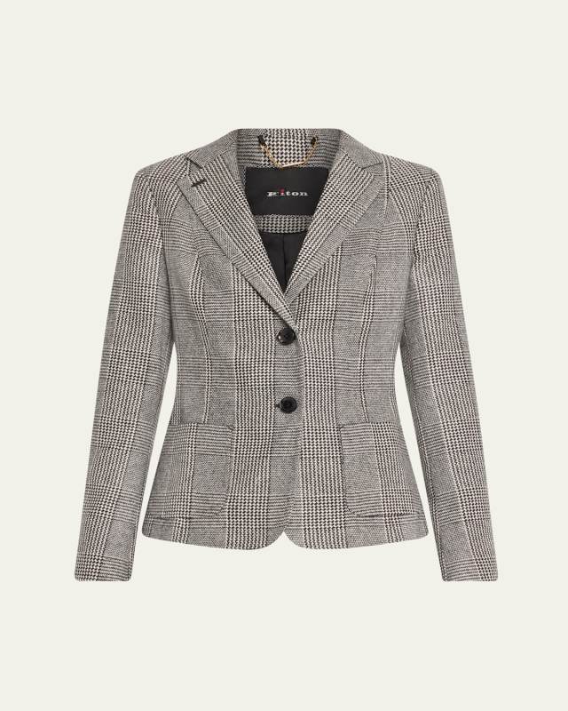 Prince of Wales Cashmere Blazer
