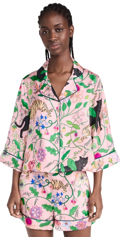 Karen Mabon Big Cats PJ Set Pink
