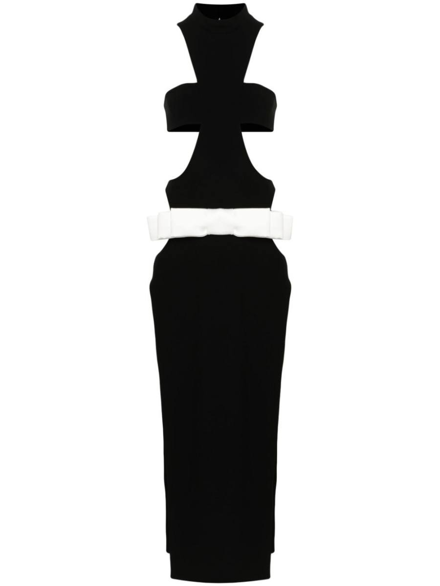 bow-detail gown