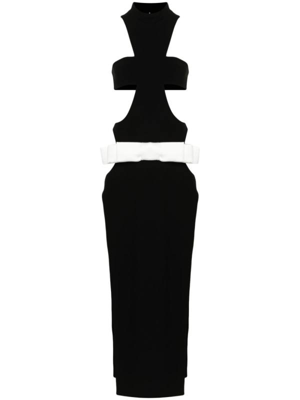 bow-detail gown