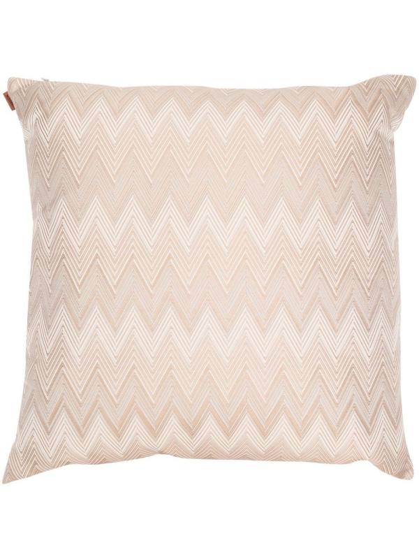 zig-zag embroidered cushion