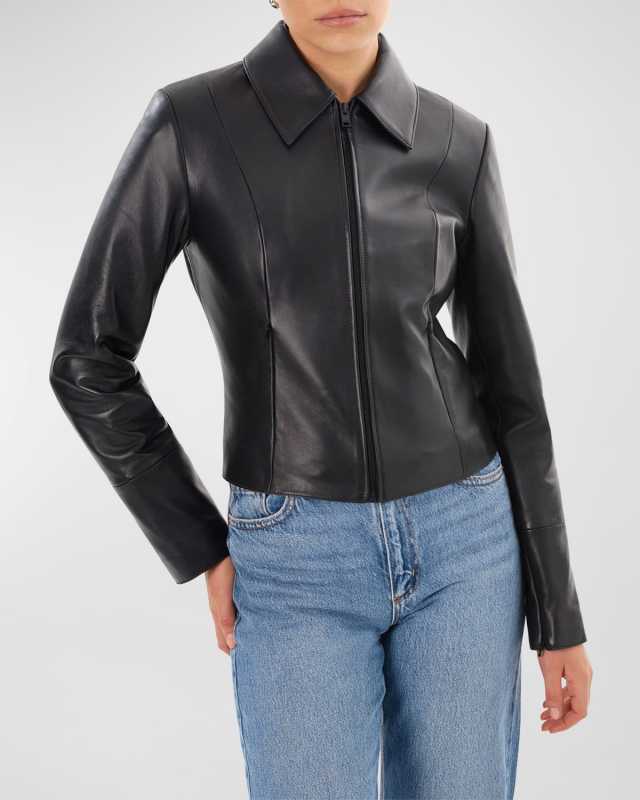 Oceana Fitted Leather Jacket
