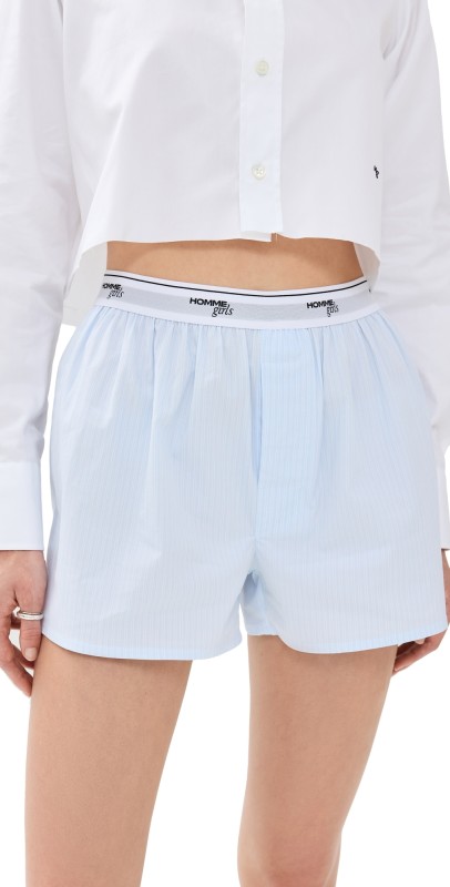 HOMMEGIRLS Boxer Shorts Ticking Stripe