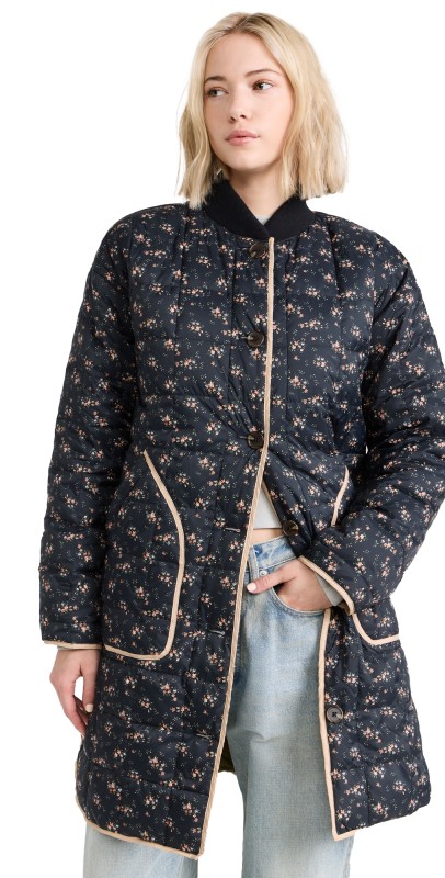 THE GREAT Outdoors Reversible Down Treeline Puffer Winderness/Floral/Evergreen