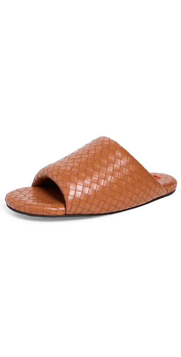 SIMONMILLER F274 Woven Bubble Slides Golden Apricot