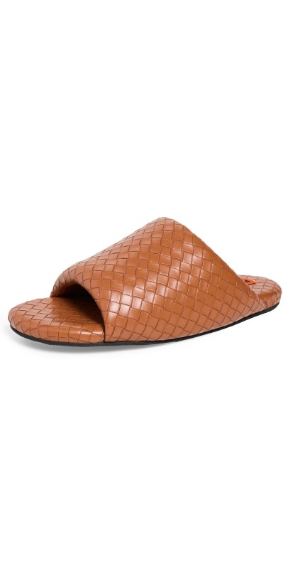 SIMONMILLER F274 Woven Bubble Slides Golden Apricot