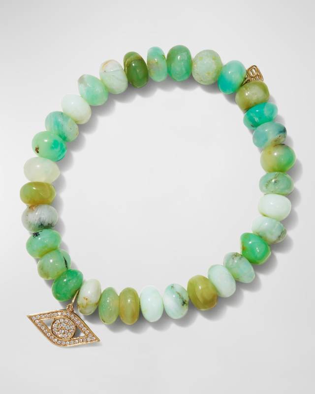 Anniversary Diamond Evil Eye & Opal Bracelet