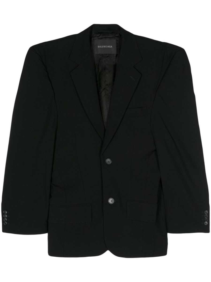 voluminous-shoulder blazer