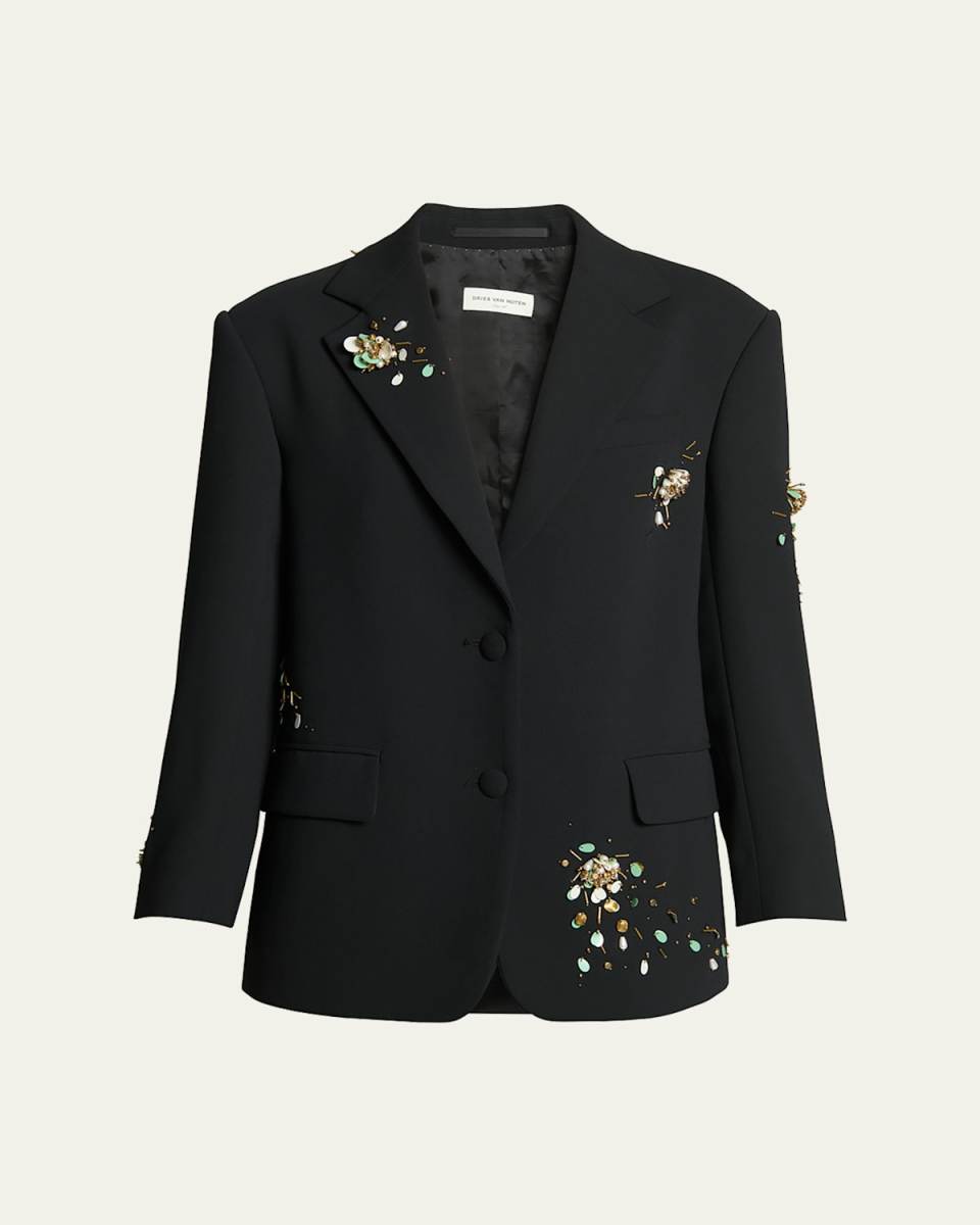 Birdy Embroidered Single-Breasted Jacket