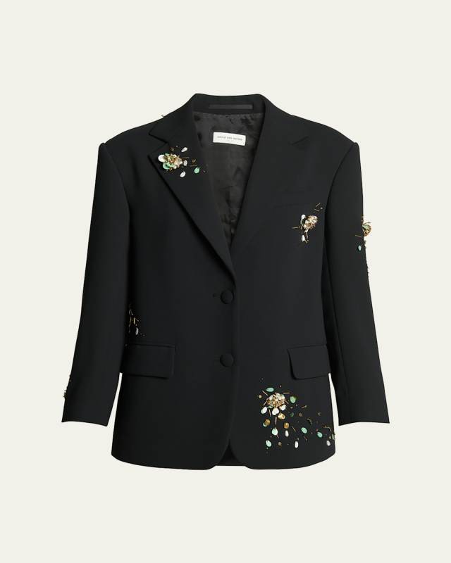 Birdy Embroidered Single-Breasted Jacket