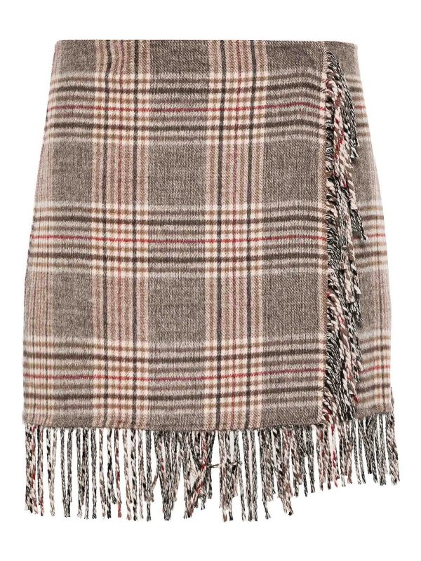 P. A.R. O.S. H. Jupe Midi - Marron