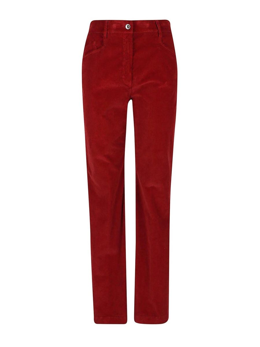 Tsolo Munkh Pantalons Décontractés - Rouge