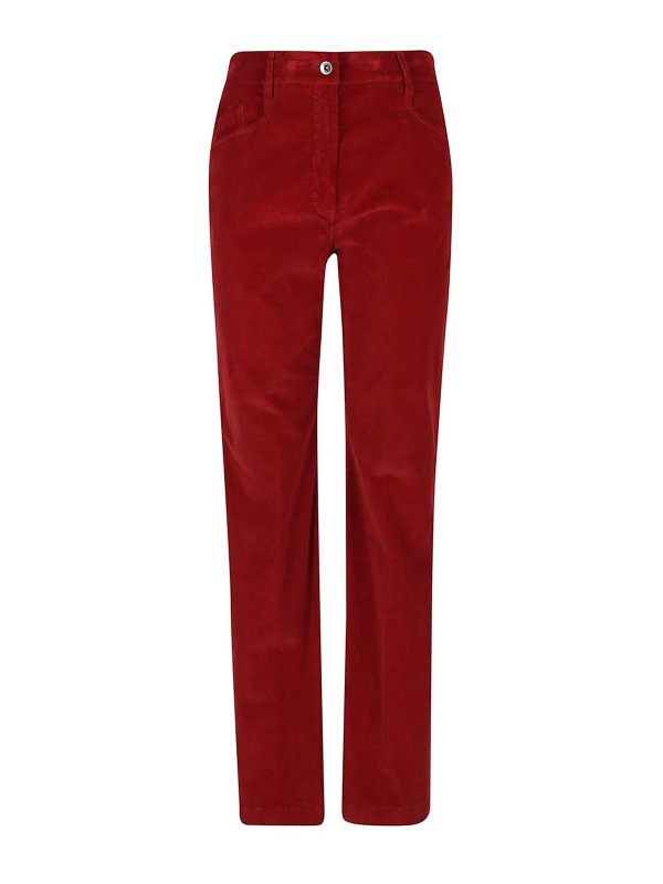 Tsolo Munkh Pantalons Décontractés - Rouge
