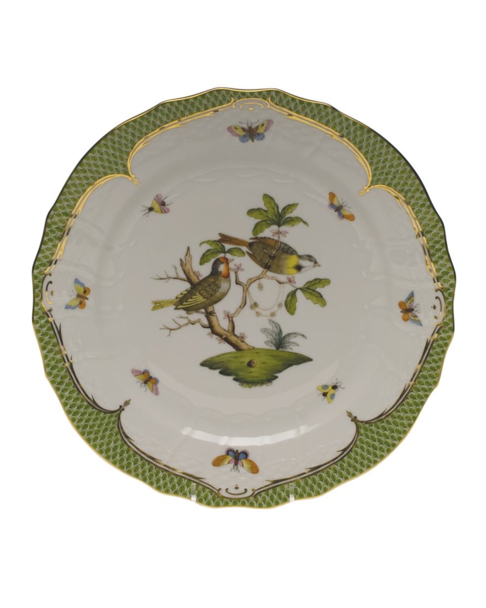 Rothschild Bird Green Motif 11 Service Plate