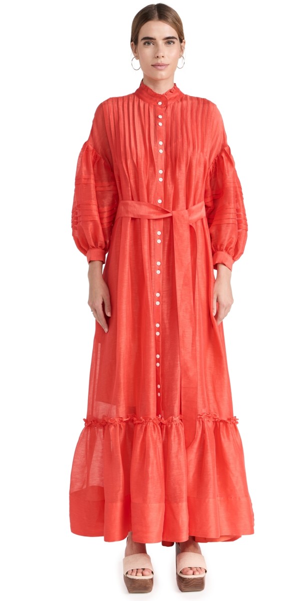 Lee Mathews Lillian Maxi Dress Watermelon