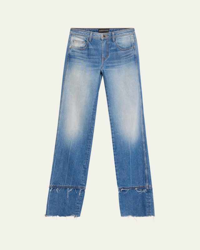 The Wiley Deconstructed Straight-Leg Jeans
