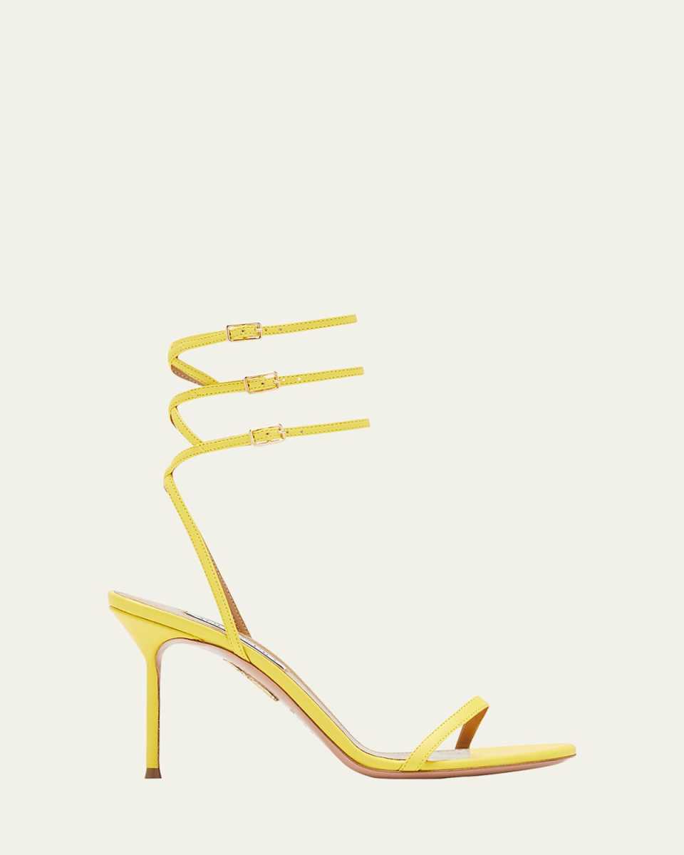 Essence Leather Ankle-Strap Trio Sandals
