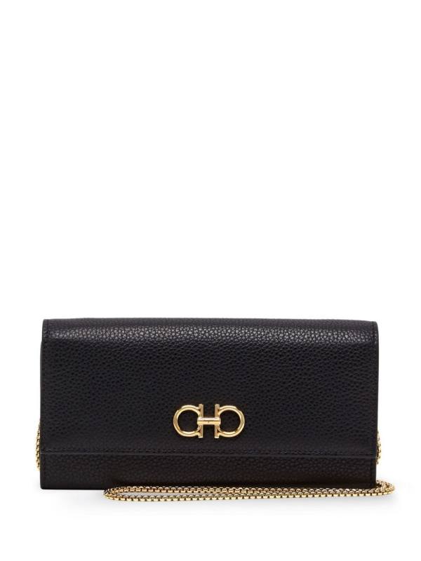 Gancini-plaque leather purs