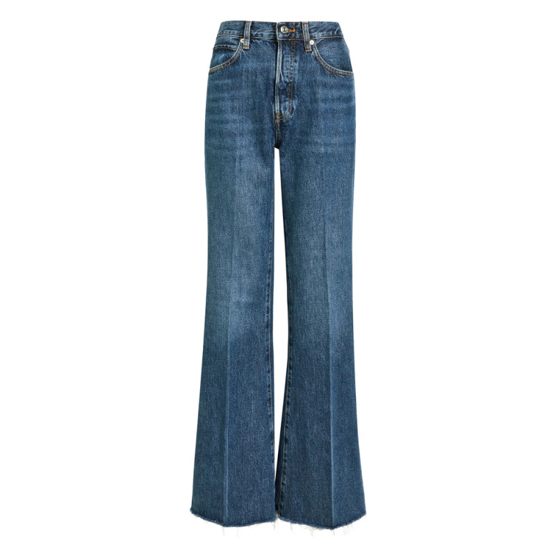 Frame The Lax Frayed Denim Jeans
