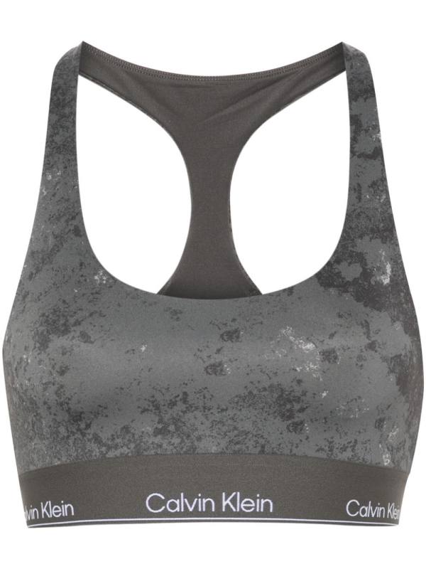 logo-waistband sports bra
