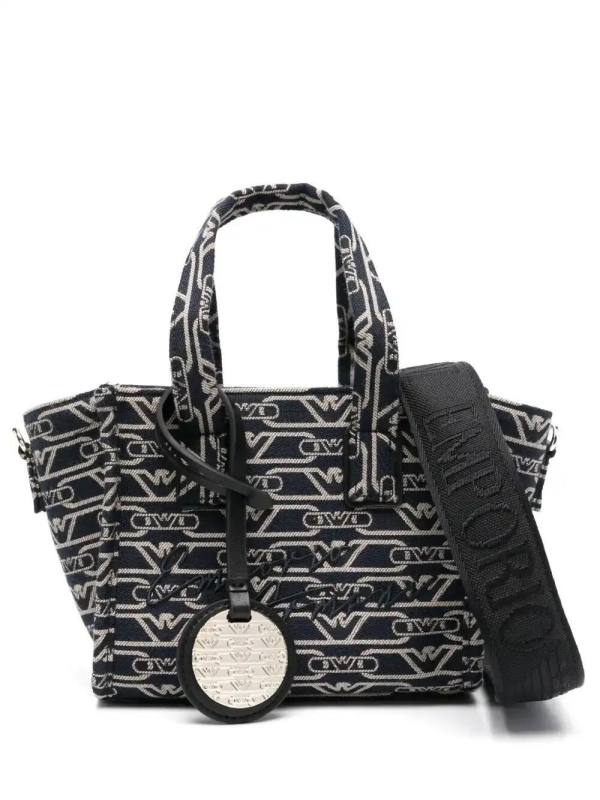 monogram-jacquard tote bag