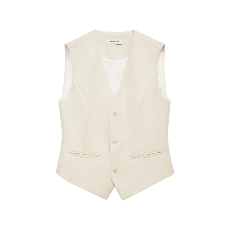 Anine Bing Mario Button V-neck Waistcoat