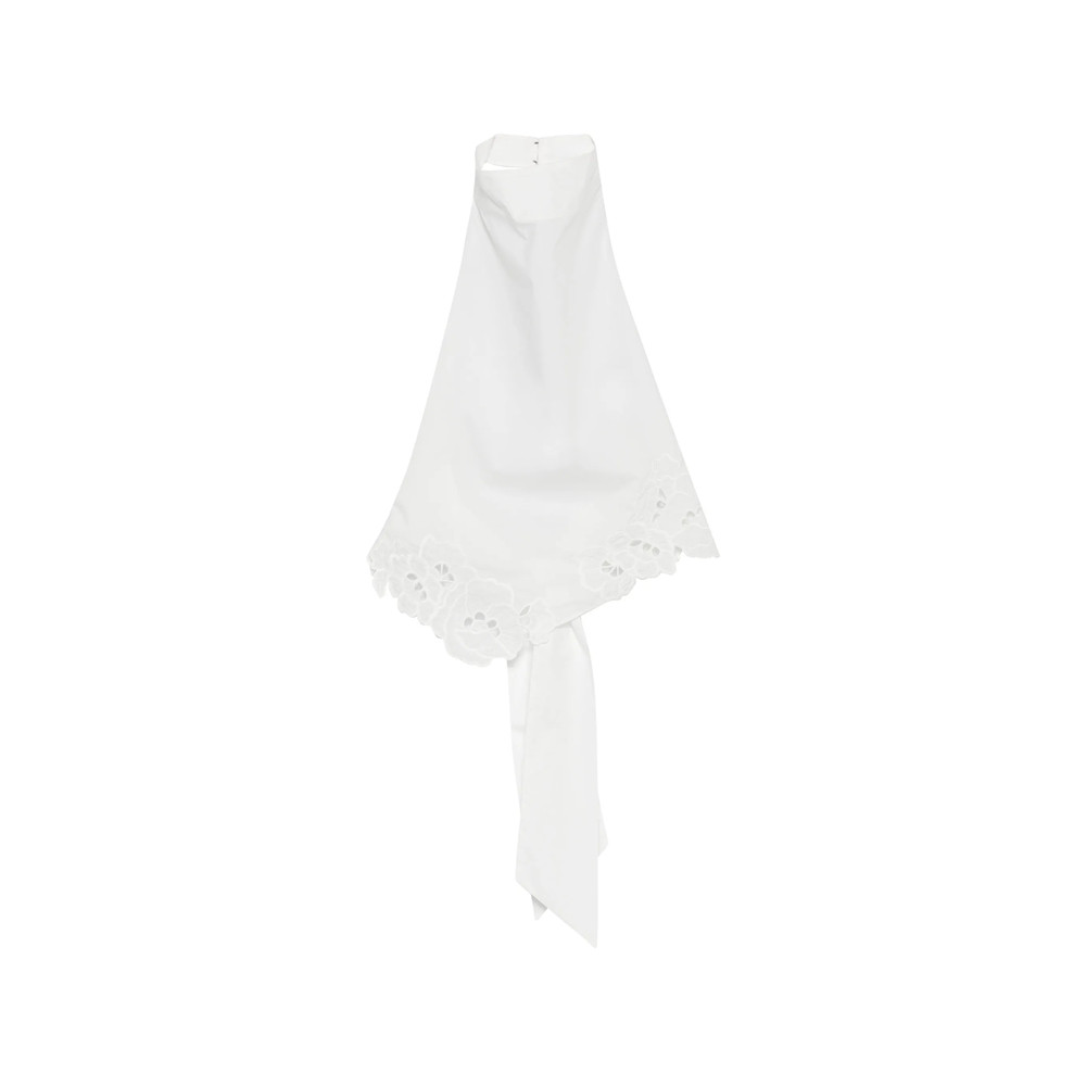 Sir. Broderie-anglaise Halterneck Blouse