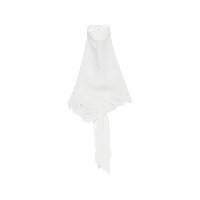 Sir. Broderie-anglaise Halterneck Blouse