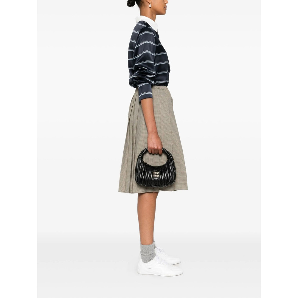 Miu Miu Wander Matelassé Leather Tote Bag