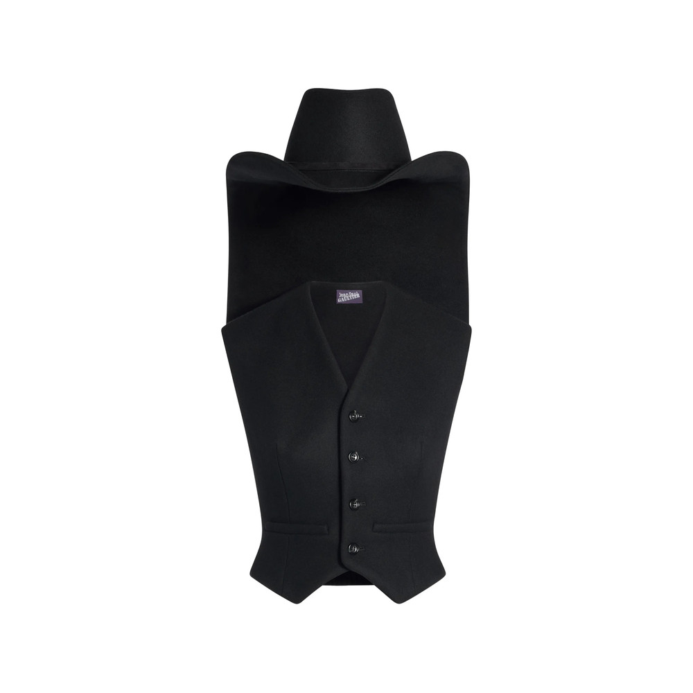 Jean Paul Gaultier Hat-detail Tailored Gilet