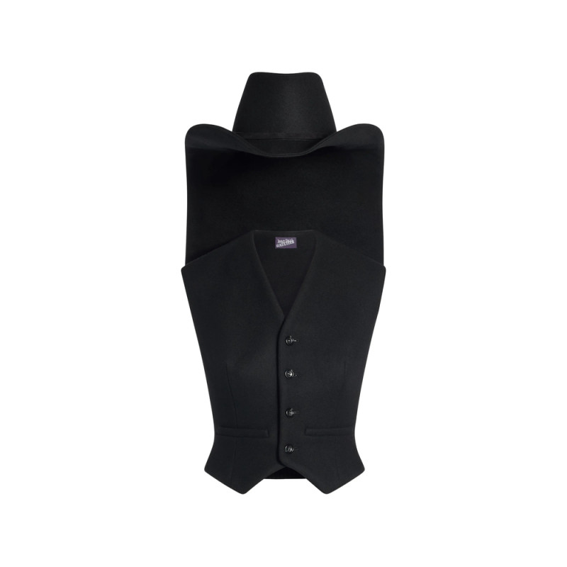 Jean Paul Gaultier Hat-detail Tailored Gilet