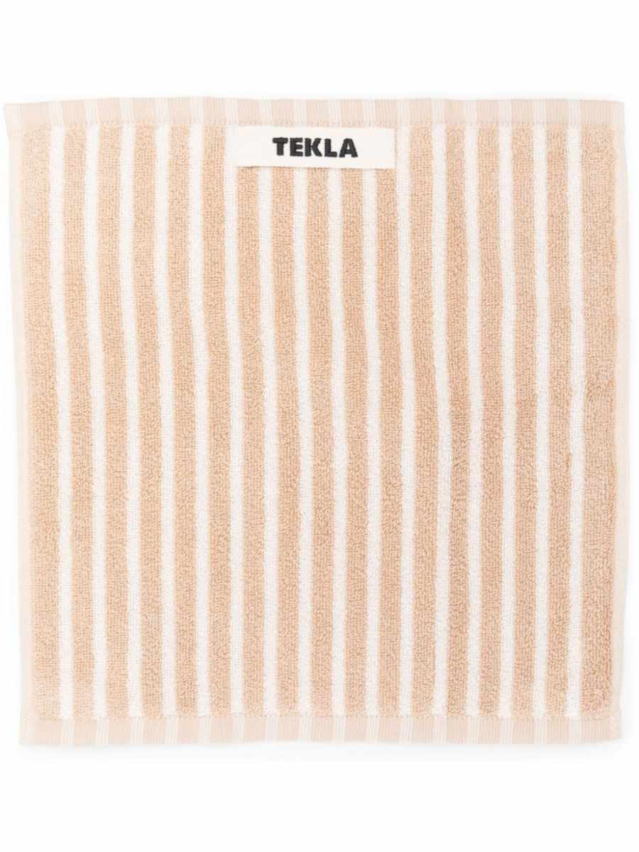 striped organic cotton towel (30cmx30cm)
